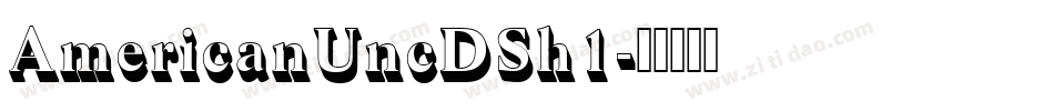 AmericanUncDSh1字体转换