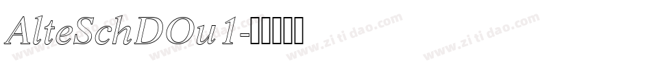 AlteSchDOu1字体转换