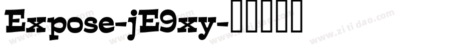 Expose-jE9xy字体转换