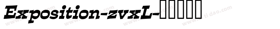 Exposition-zvxL字体转换