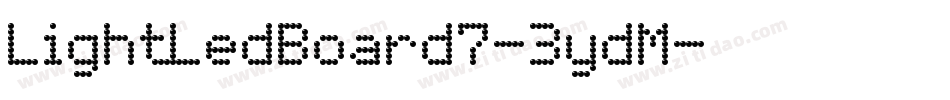 LightLedBoard7-3ydM字体转换