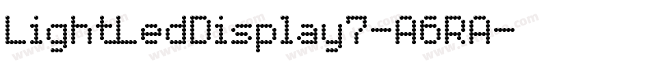 LightLedDisplay7-A6RA字体转换