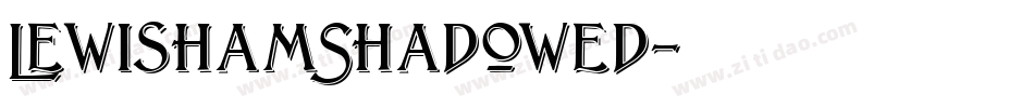 LewishamShadowed字体转换
