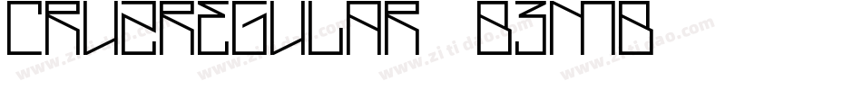 CruzRegular-B3MB字体转换