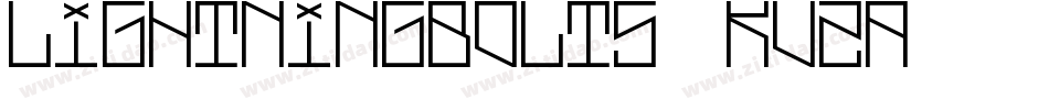LightningBolts-KVzA字体转换