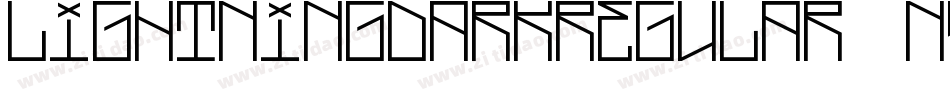 LightningDarkRegular-n96M字体转换