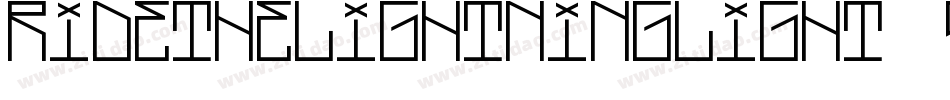 RideTheLightningLight-9YYqZ字体转换
