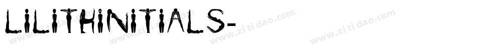 LilithInitials字体转换