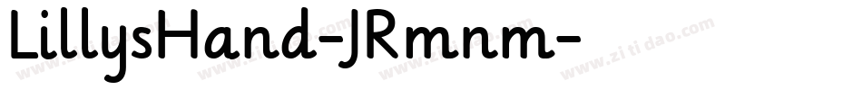 LillysHand-JRmnm字体转换