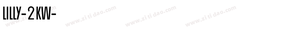 Lilly-2KW字体转换