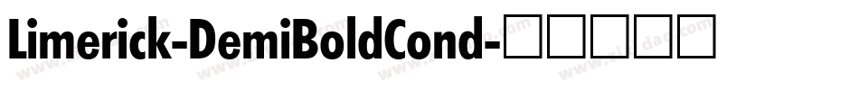 Limerick-DemiBoldCond字体转换