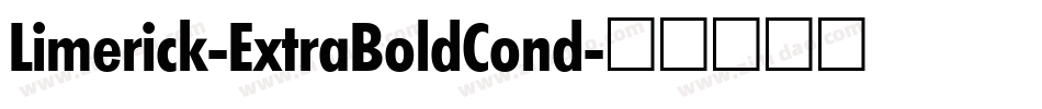 Limerick-ExtraBoldCond字体转换