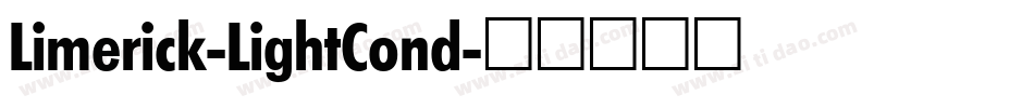 Limerick-LightCond字体转换
