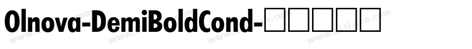 Olnova-DemiBoldCond字体转换