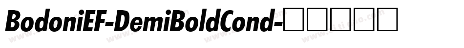 BodoniEF-DemiBoldCond字体转换