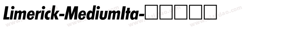 Limerick-MediumIta字体转换