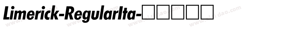Limerick-RegularIta字体转换