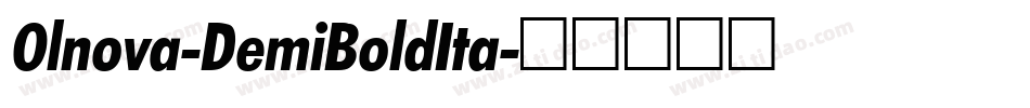 Olnova-DemiBoldIta字体转换