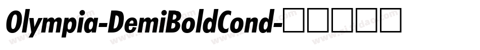 Olympia-DemiBoldCond字体转换