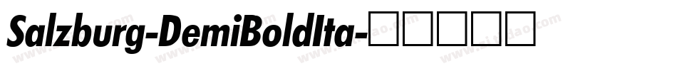 Salzburg-DemiBoldIta字体转换