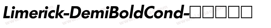 Limerick-DemiBoldCond字体转换