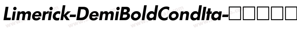 Limerick-DemiBoldCondIta字体转换