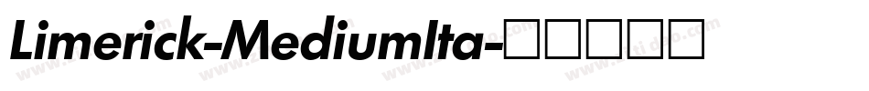 Limerick-MediumIta字体转换