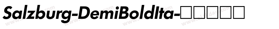 Salzburg-DemiBoldIta字体转换