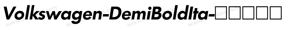 Volkswagen-DemiBoldIta字体转换