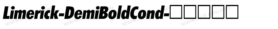 Limerick-DemiBoldCond字体转换