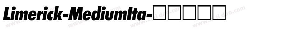 Limerick-MediumIta字体转换
