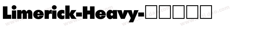 Limerick-Heavy字体转换