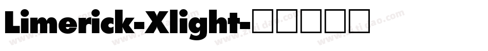 Limerick-Xlight字体转换