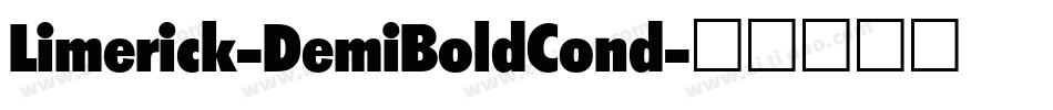 Limerick-DemiBoldCond字体转换