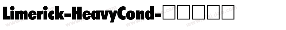 Limerick-HeavyCond字体转换