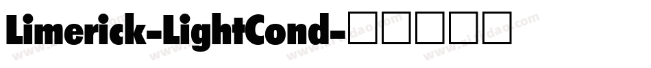 Limerick-LightCond字体转换