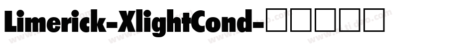 Limerick-XlightCond字体转换