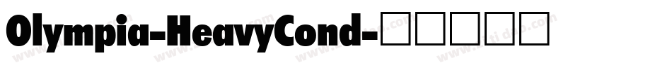 Olympia-HeavyCond字体转换