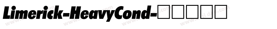 Limerick-HeavyCond字体转换