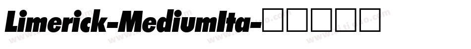 Limerick-MediumIta字体转换