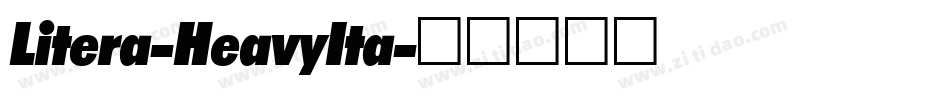 Litera-HeavyIta字体转换