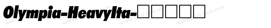 Olympia-HeavyIta字体转换