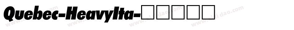 Quebec-HeavyIta字体转换