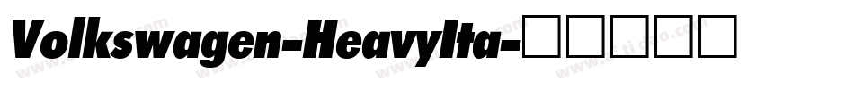 Volkswagen-HeavyIta字体转换