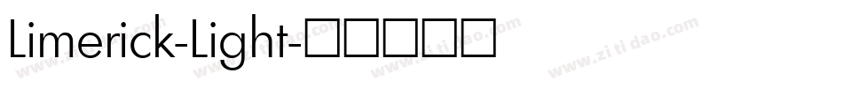 Limerick-Light字体转换