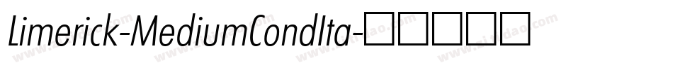 Limerick-MediumCondIta字体转换