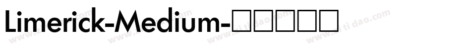 Limerick-Medium字体转换