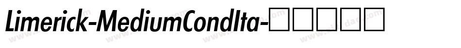 Limerick-MediumCondIta字体转换