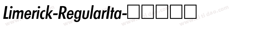 Limerick-RegularIta字体转换