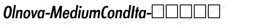 Olnova-MediumCondIta字体转换